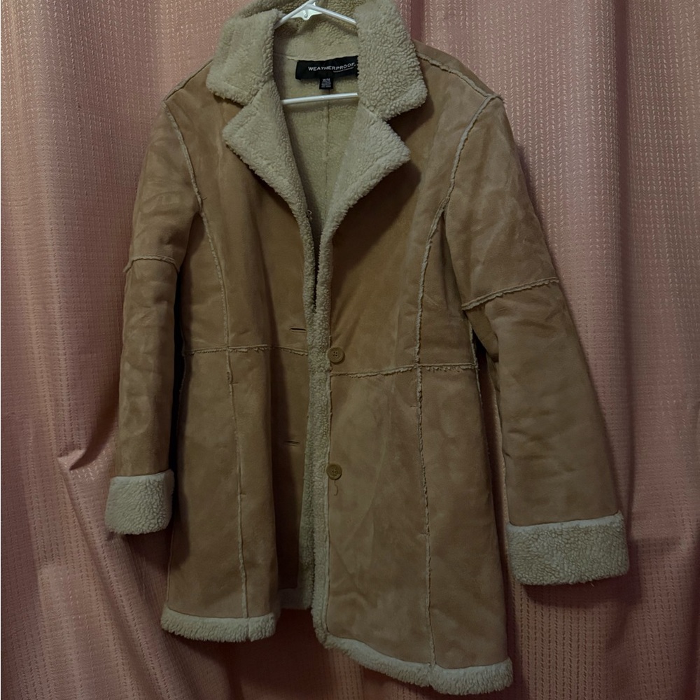 Weatherproof Tan Shearling Jacket - image 1